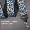Bag Strap Crossbody Handbag Straps, Jacquard Embroidered 2" Wide Soft