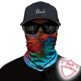 Obacle Seamless Bandana Rave Face Mask Women Men for Dust Wind Sun Protection