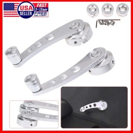 autogirls2023 Universal Car Truck Glass Door Aluminum Billet Manual Window Crank Handle Winder