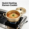 Korean Ramen Pot with Lid, Double Handle Ramen Cooking Pot