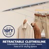 Strata 5-Line Retractable Indoor Clothesline, Adds 51 Feet of Drying
