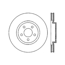 StopTech 127.63061R Front Right Sport Drilled/Slotted Brake Rotor