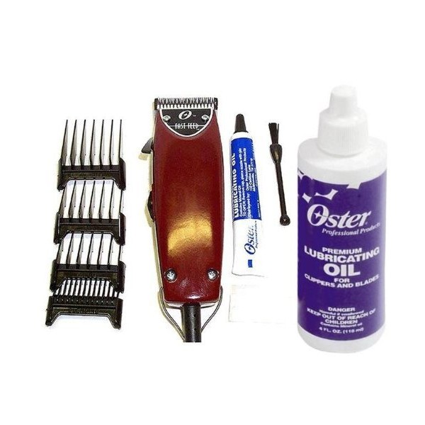 Oster Fast feed Pro Professional Hair Clipper Salon or Barber (Made in Usa) + 4-oz blade lubrication oil complete package deal