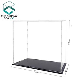 THE DISPLAY BOX CO | Caja de Acrílico Exhibición Vitrina Transparente Display de Acrilico Exhibidor para Colecciones de Figuras de Acción C0 (20x10x20cm)