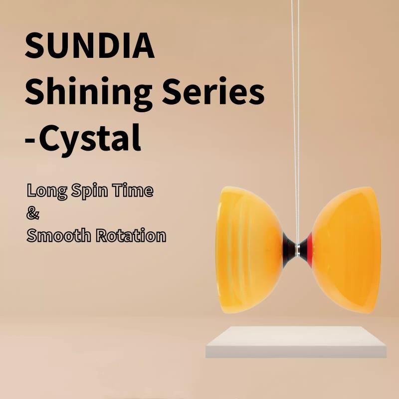 SUNDIA Shining Series - Professional Triple Bearing Diabolo - Black