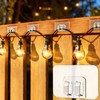 Lekatod 200Pcs Plastic Hooks for Outdoor String Lights Command Cable