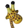 Hand Carved Silly Long Neck Giraffe Wood Whimsical Sculpture