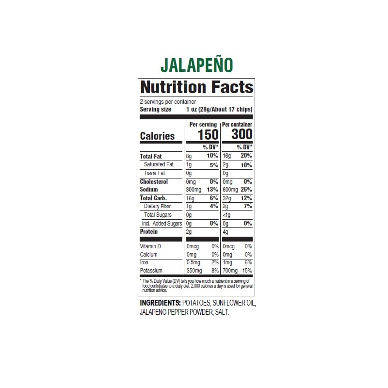Hal's New York Kettle Cooked Gluten Free Jalapeno Flavored Potato