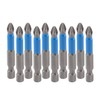 Magnetic 10pcs PZ2 50mm Pozi Drive 2 Impact Duty Screwdriver