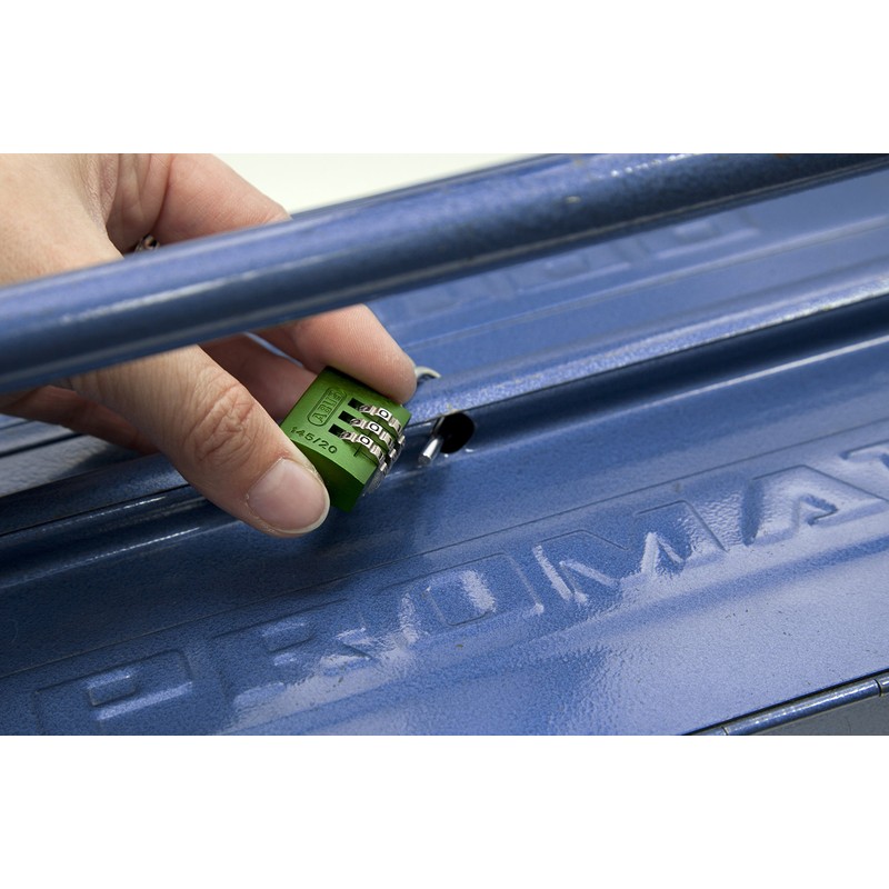 ABUS 145/20 Non-TSA Small Combination Lock for Luggage, Backpack, Resettable,