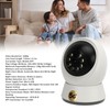 Home Security Camera 1080P WiFi PTZ Camera with 360 Degree