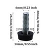 Runseaway 20Pcs 1/4-20 UNC Thread Adjustable Furniture Levelers, Screw-in Galvanized