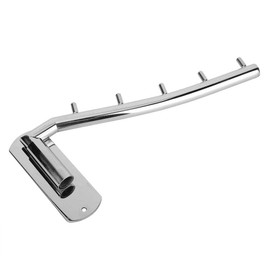 Garosa Colgador de Ropa Plegable Montado en la pared Estante Perchero Gancho con Brazo Oscilante Barra de Toalla Acero Inoxidable para Los Dormitorios Salas de Lavandería Baños