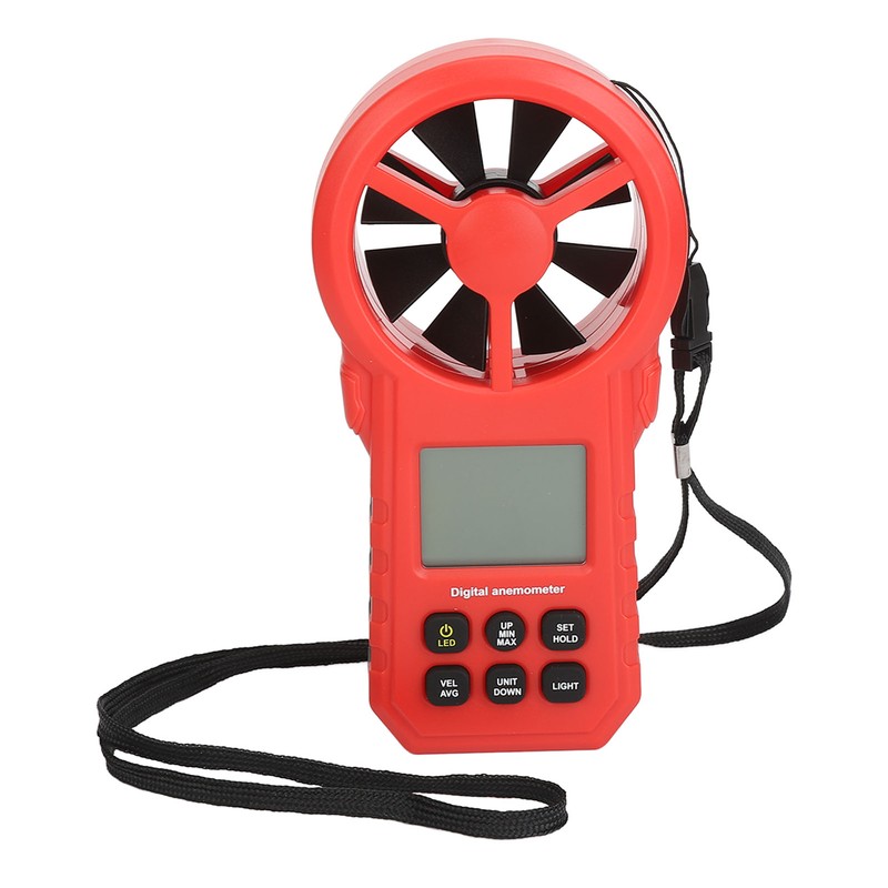 Digital Temperature Wind Speed Meter High Accuracy 5 Units Handheld
