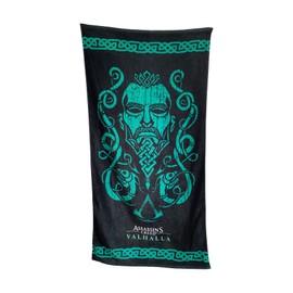 Groovy 93634 Assassin's Creed Eivor Valhalla Accessories, Paisley, Black, 75 x 150 cm
