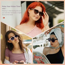 EASY READ 2 Pack Bifocal Reading Sunglasses for Women,Trendy Sunglasses Readers UV400 Protection(Magnification 1.75, Black/Demi)