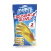 Duzzit Household Gloves 100% Latex Comfort Fit Lined Pack Of