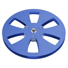 1/4 7 Inch Empty Tape Reel 6 Hole Aluminum Alloy Universal Open Reel Sound Tape Empty Reel for NAB Reel to Reel Tape Blue