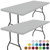 Smiry - Mantel rectangular para picnic, paquete de 2 manteles