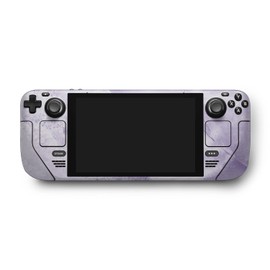 MightySkins Glossy Glitter Skin Compatible with Valve Steam Deck - Round Amethyst | Protective, Durable High-Gloss Glitter Finish | Easy to Apply, Remove, and Change Styles | Made in The USA