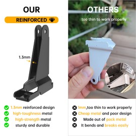Thickened Storm Door Closer Bracket，Repair Jamb Bracket Compatible with Andersen，Durable Screen Door Closer Replacement Parts Kits with Emco/Larson/Pella, Protecting Doors from Damage from Winds