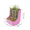 QIXNJALG Rabbit Feeder Bunny Guinea Pig Hay Feeder,Chinchilla Plastic Food