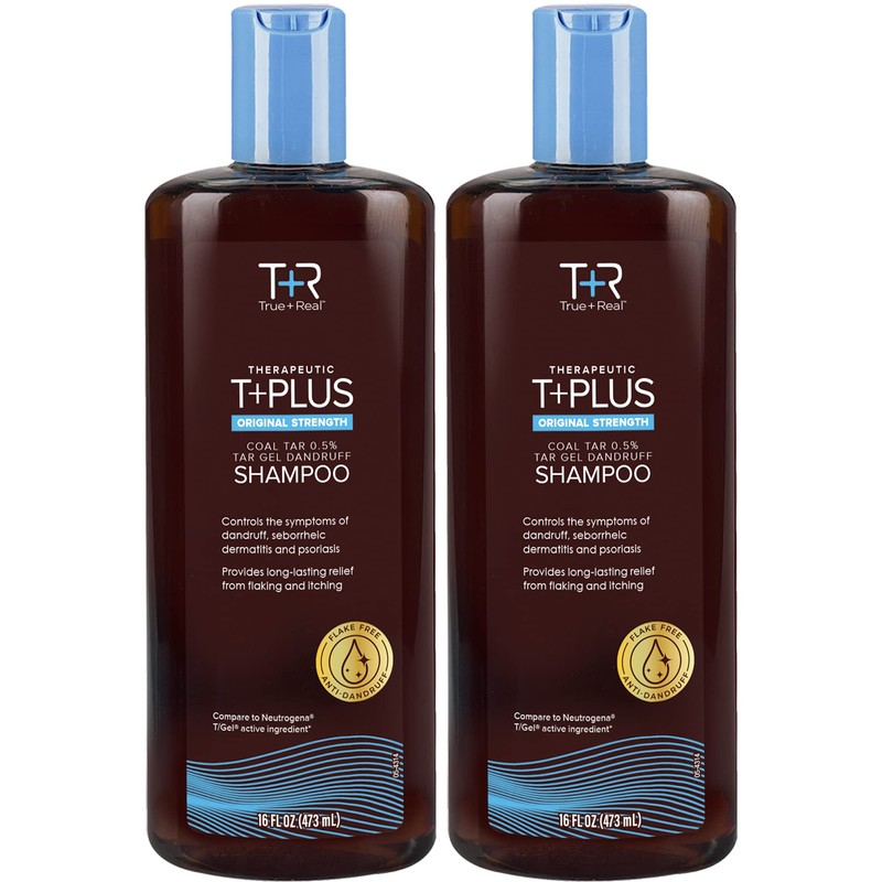 TrueReal Therapeutic Plus Tar Gel Anti-Dandruff Shampoo 0.5 Coal Tar,