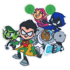 C&D Visionary Teen Titans Go Group Patch, Green, Black