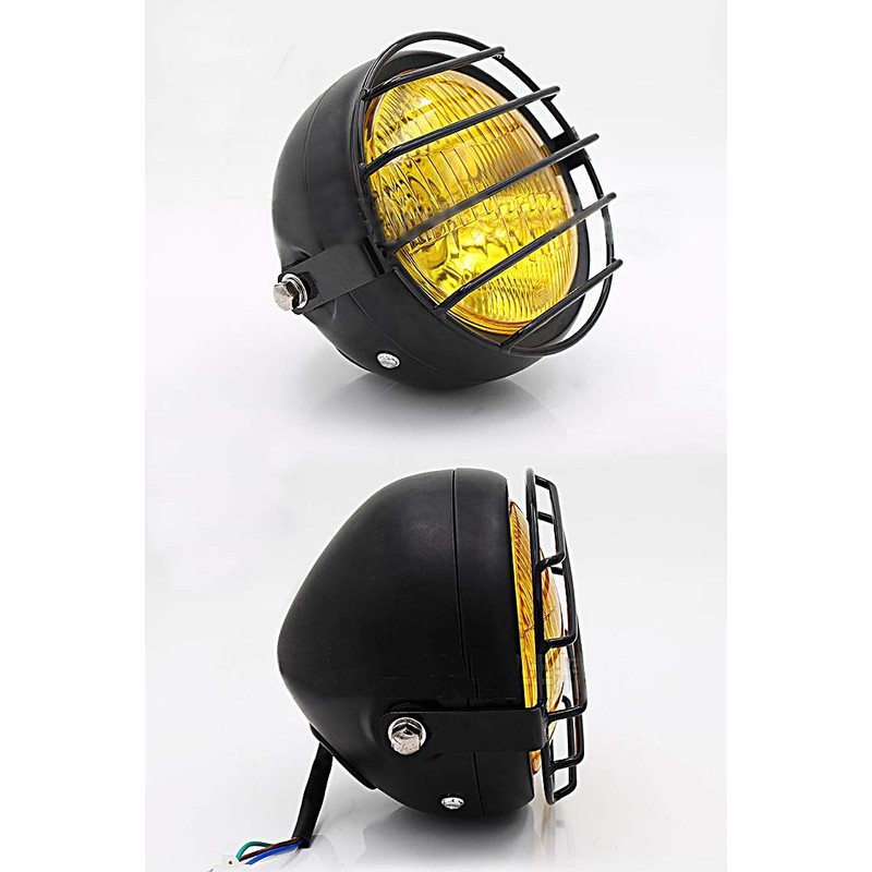 [TradeWind] Motorcycle Headlight Guard Baelite Light Grille Cover American Vintage