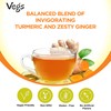 Vegs Turmeric Ginger Tea Bags - Organic Turmeric & Ginger