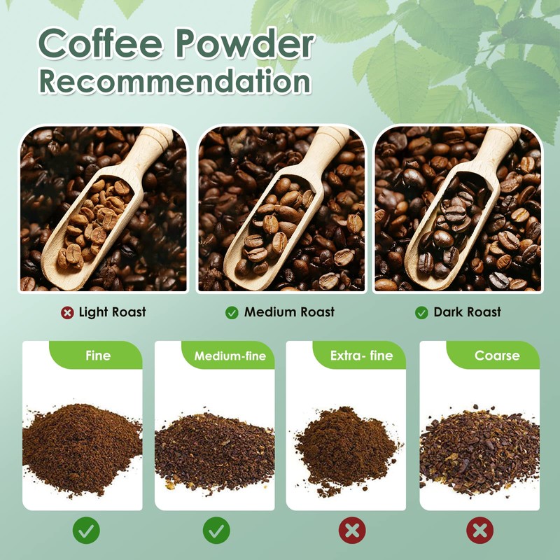 LIHONG Reusable Coffee Pods, Stainless Steel Reusable Coffee Capsules, Reusable