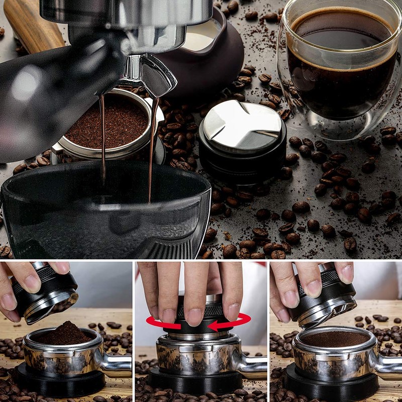 51mm Espresso Tamper & Distributor, MATOW Dual Head Coffee Leveler