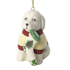 Spode Christmas Tree Ornament, Puppy