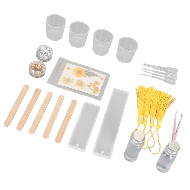 Bookmark Resin Molds Tear Resistant Reusable Bookmark Mold Tassels Kit