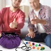 SIQUK Large Dice Bag with Pockets Big Capacity Dice Bag