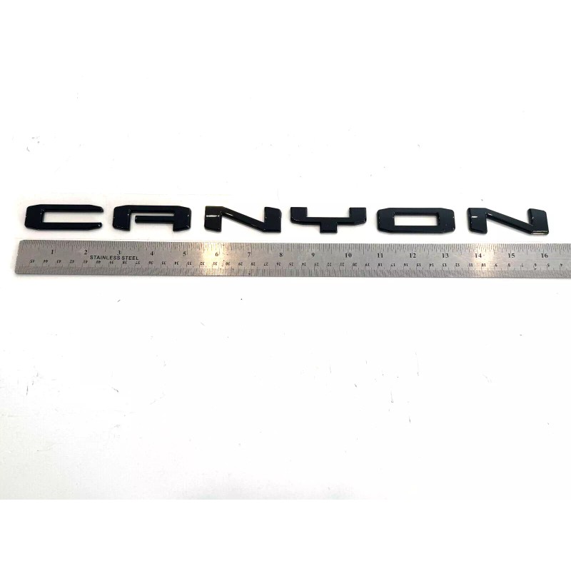 GMC 1PC Gloss Black Rear Tailgate Canyon Emblems Badge 2023-2025