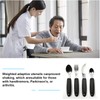 Adaptive Utensils, (5-Pieces) Adaptive Utensils for Elderly, Arthritis, Parkinsons and