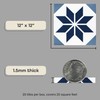 Retro Self Adhesive 12-Inch Vinyl Floor Tiles, 20 Tiles -