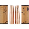 Set of 2 Copper Water Bottles With Copper Tumblers For
