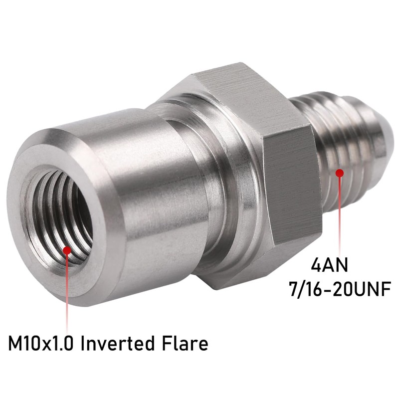 Podavelle 4AN Male to M10x1.0 Metric Inverted Flare Female Brake