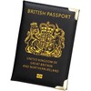 HITHIKA British Passport Holder | UK Passport Wallet | Non EU | PU Leather | Black