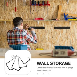 Outanaya 4pcs Heavy Duty Garage Hooks for Bike Ladder Tool Storage Nail Utility Hangers for Organizing Equipment Home Garage Workshop