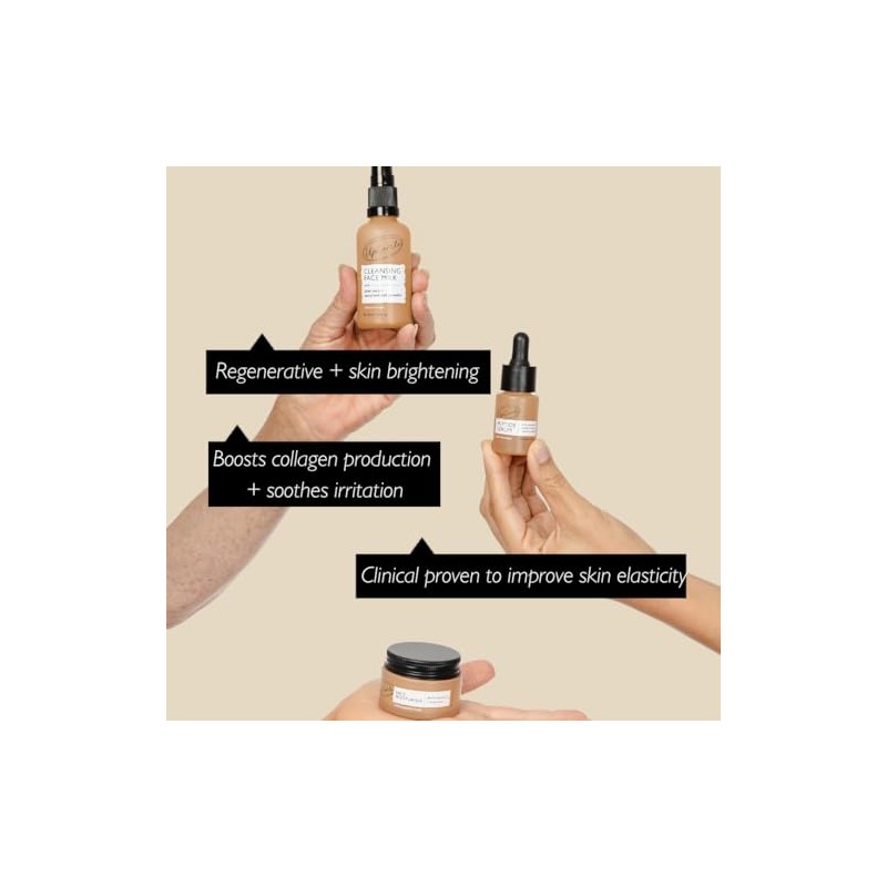 UpCircle Discovery Set – Cleansing Face Milk, Face Moisturiser and