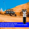 BZTT Quick Release Flag Pole Holder 1/4'' Flag Pole Mount