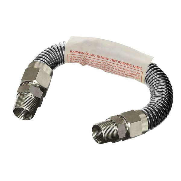 Highcraft GUHD-TT14-12E Gas Line Hose 3/8'' O.D. x 12'' Length