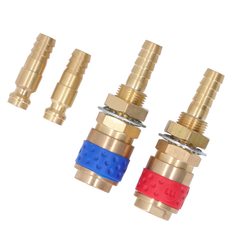 Welding Quick Connector Water Cooled Gas Adapter M8 Brass Fitting