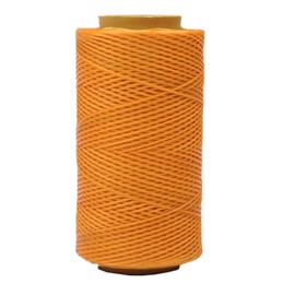 Anawakia 260 m Wax Thread Sewing Thread All-purpose Waxed Leather Thread Cord Leather Yarn Sewing Craft Saddle Yarn Thread Diameter 0.8 mm (Orange)