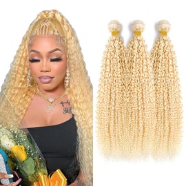 22FRK 613 Curly Bundles Hair Extensions 26 28 30 Inch