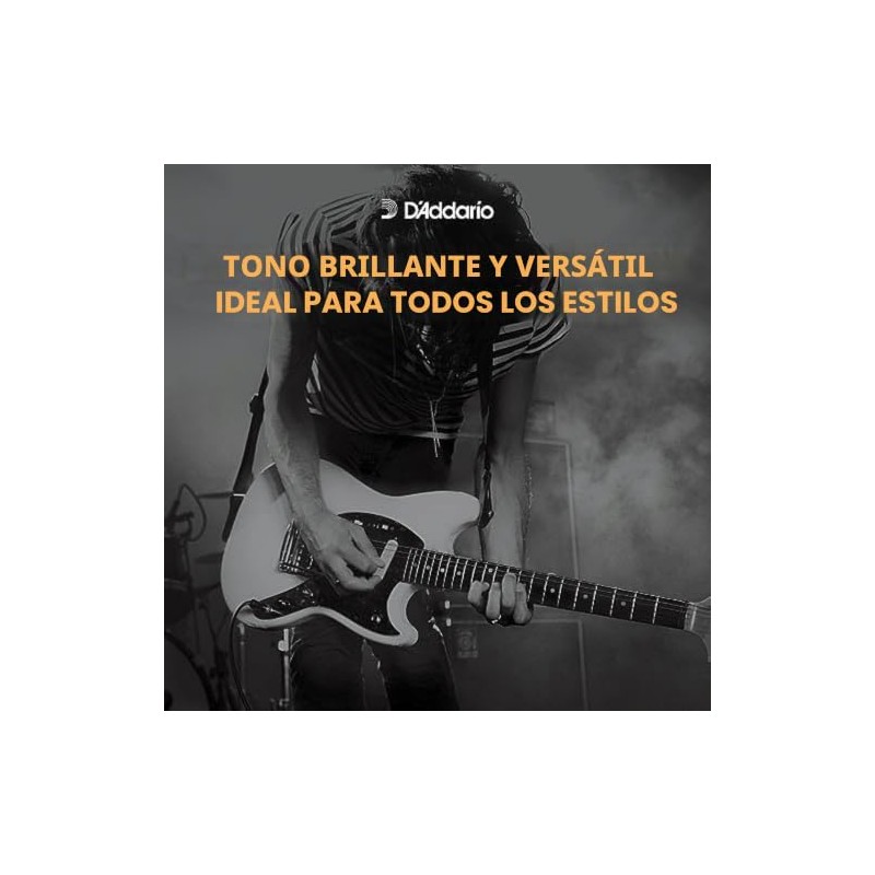 D'Addario XL Nickel EXL110-5P - Cuerdas para guitarra eléctrica, 10-46,
