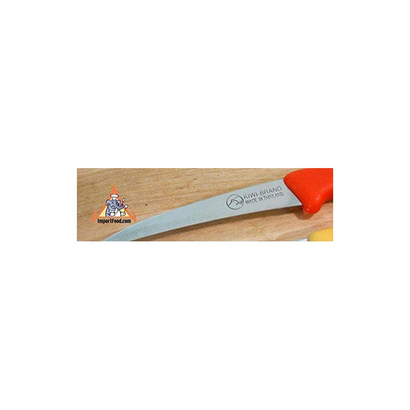 Pack 3 Kiwi Kom Kom Knife Fruit Carving Red Handle